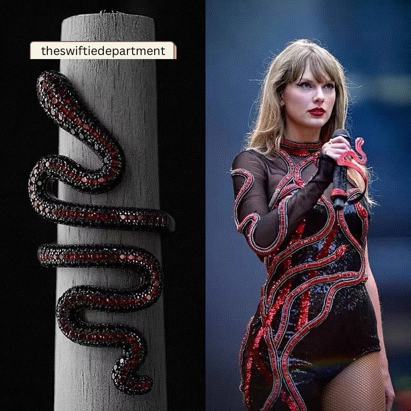 Taylor Swift Reputation Bodysuit Snake Ring (S925 Sterling Silver)