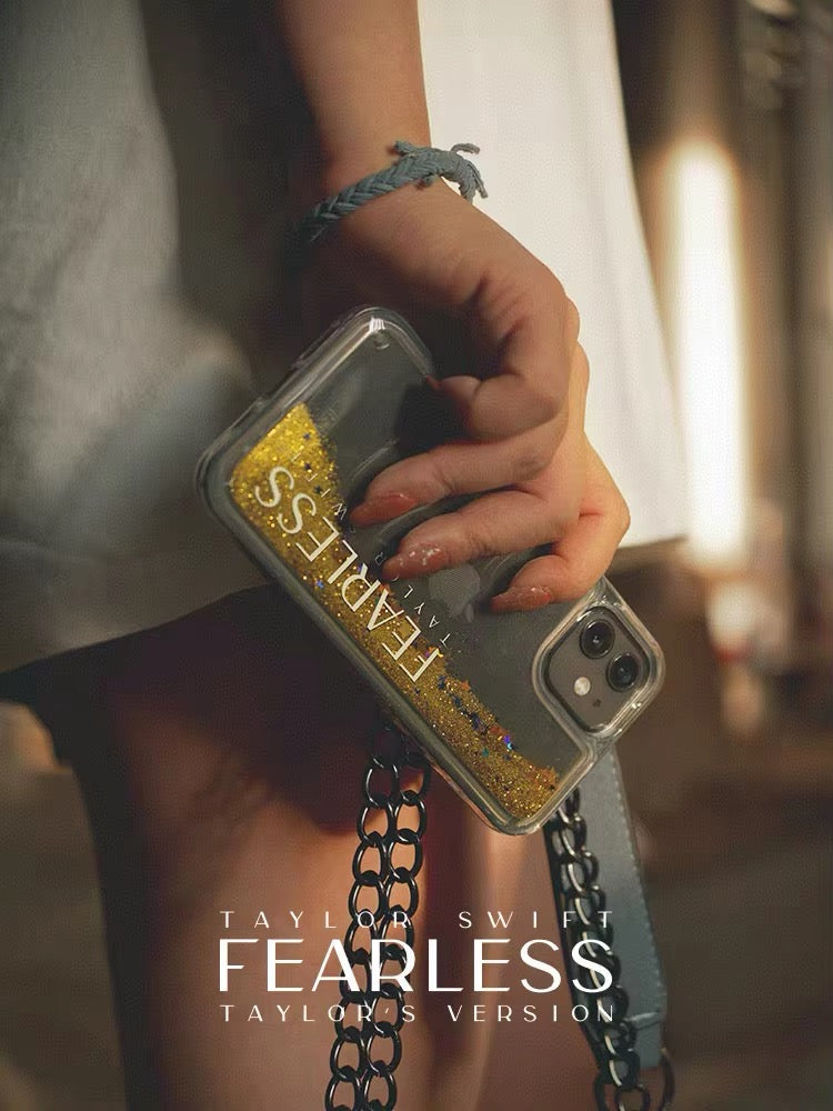 Taylor Swift FEARLESS Glitter Quicksand Phone Case