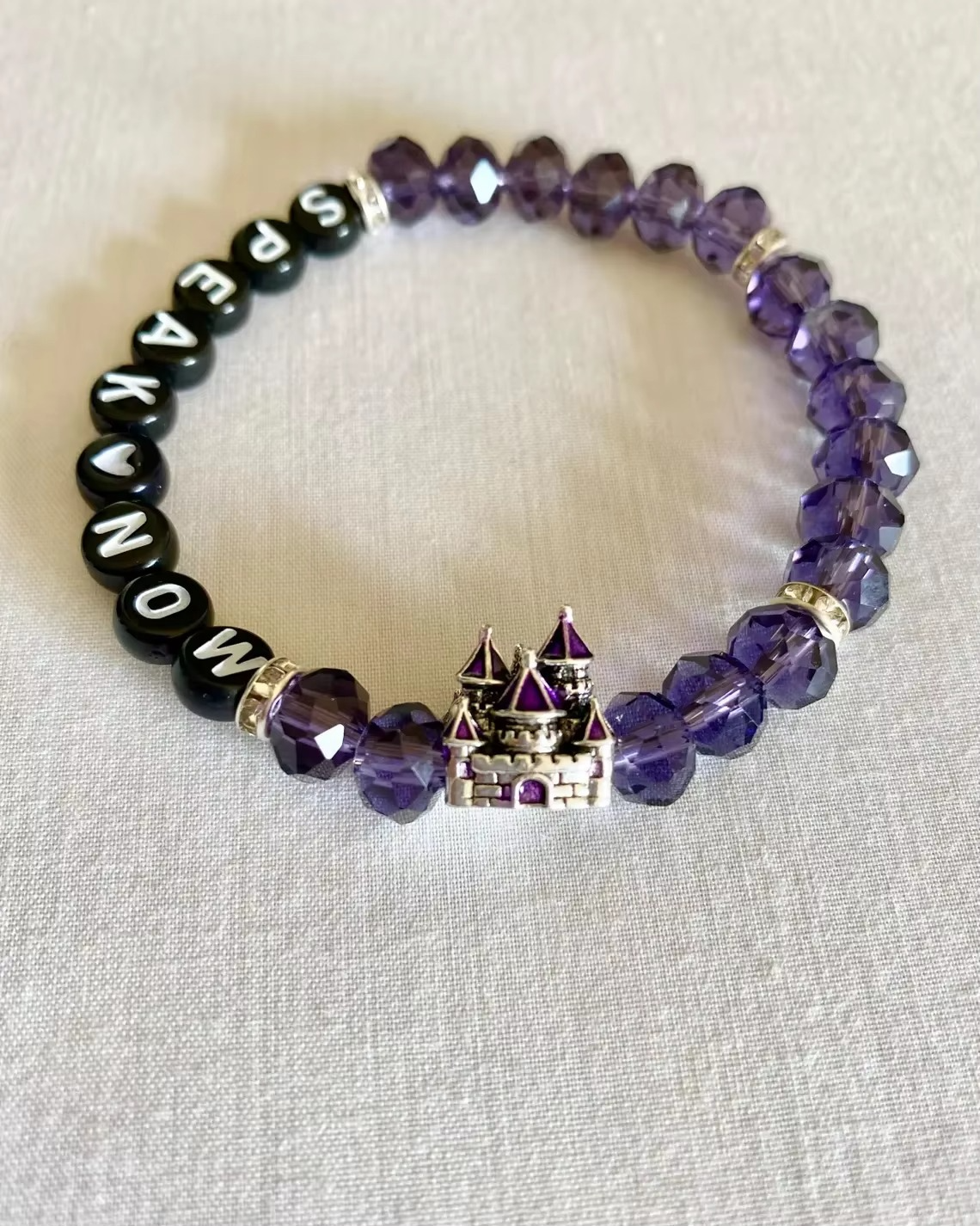 Speak Now Castle Charm Bracelet