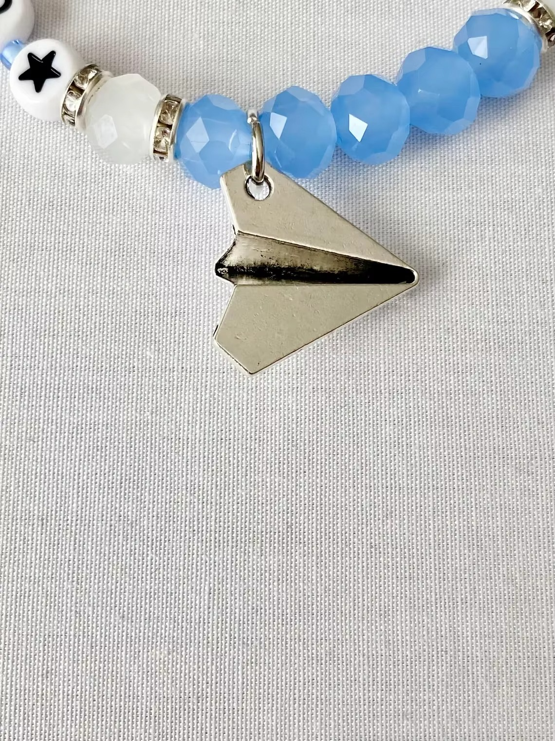 1989 Paper Airplane Charm Bracelet