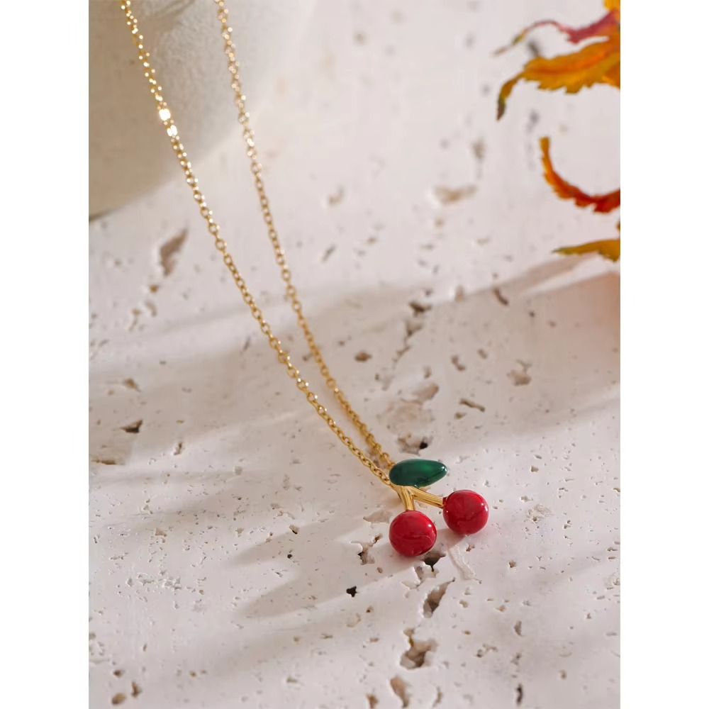 Cherry Bliss Necklace & Earrings