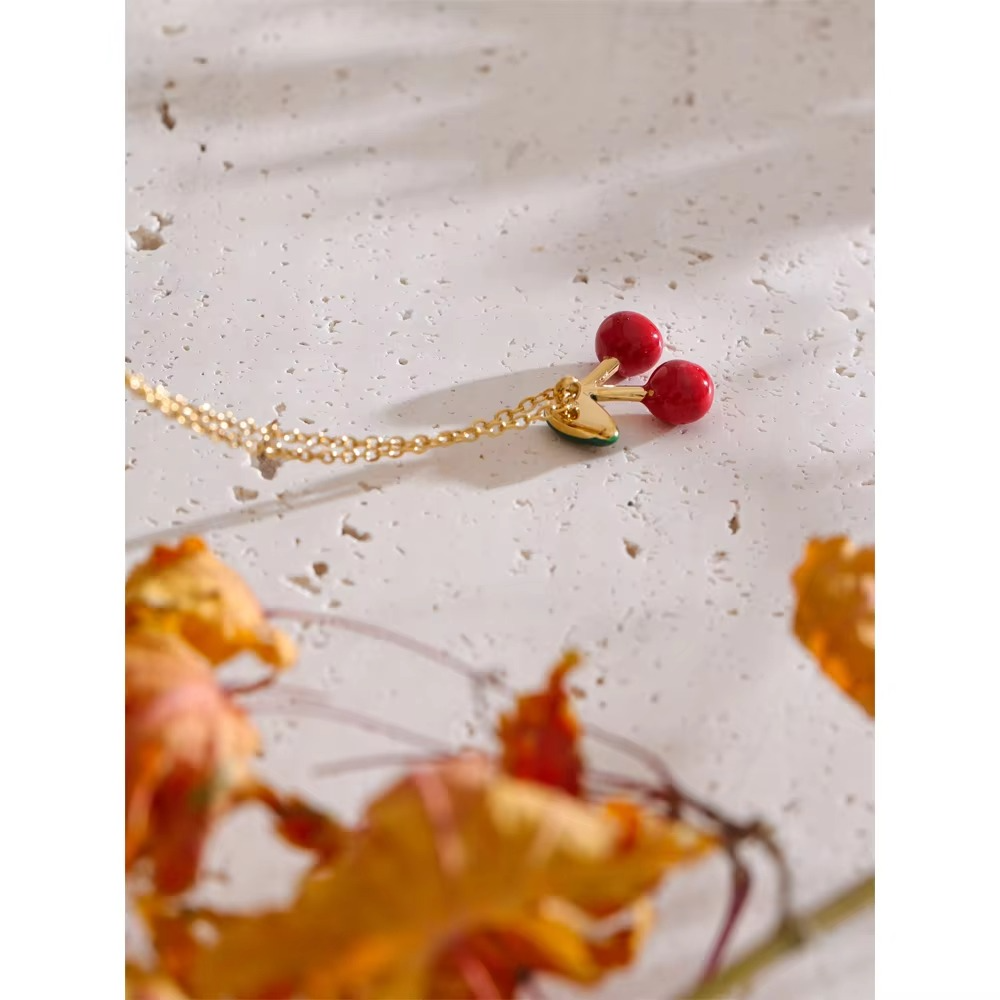Cherry Bliss Necklace & Earrings