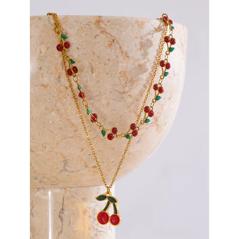 Cherry Layered Necklace