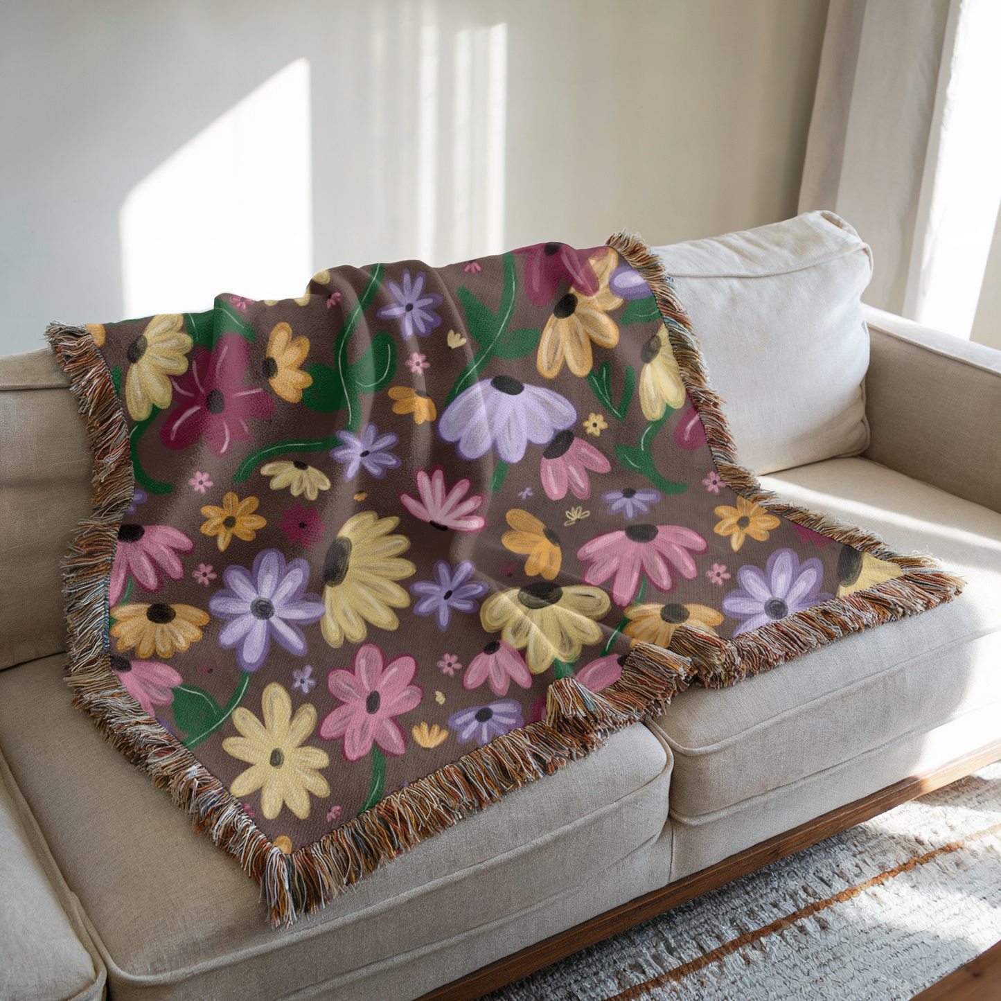 taylor swift eras tour blanket inspired from the flowers on her acoustic piano during the eras tour