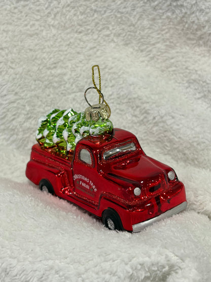 Christmas Tree Farm Truck Ornament