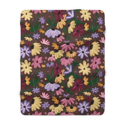 Acoustic Piano Sherpa Fleece Blanket
