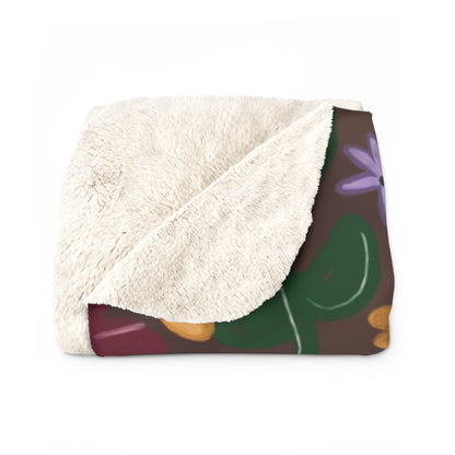 Acoustic Piano Sherpa Fleece Blanket