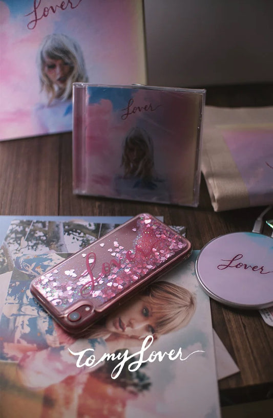 Taylor Swift Lover Glitter Quicksand Phone Case