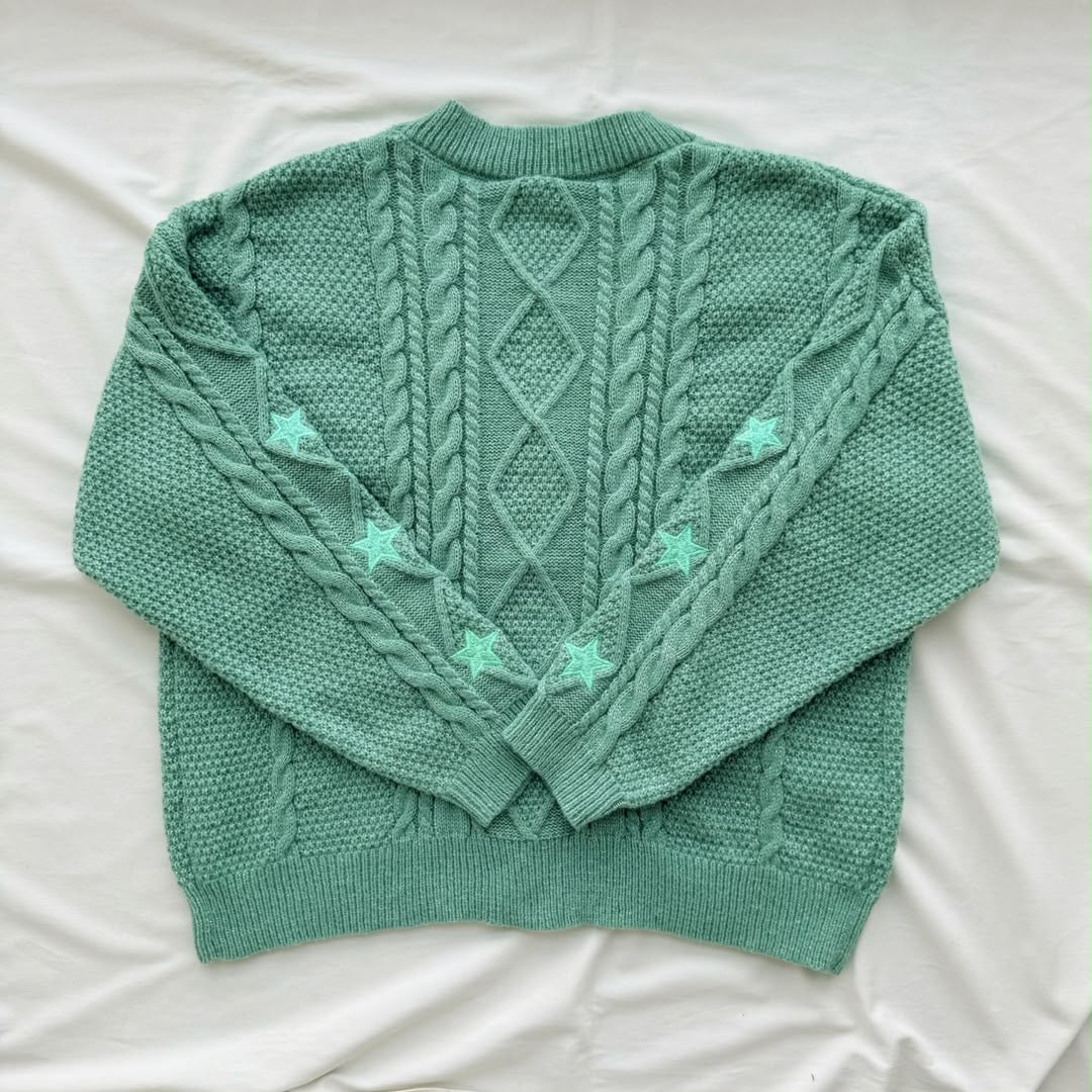 Turquoise Showgirl Cardigan