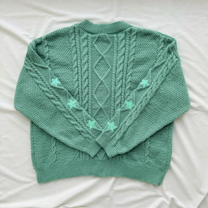 Turquoise Showgirl Cardigan