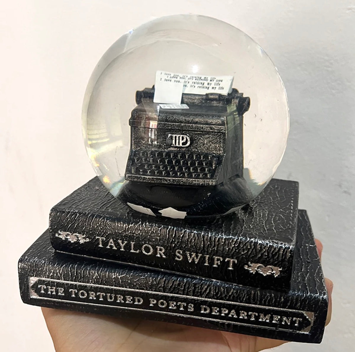 Typewriter Snowglobe