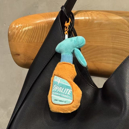 Spray Bottle Plush Keychain