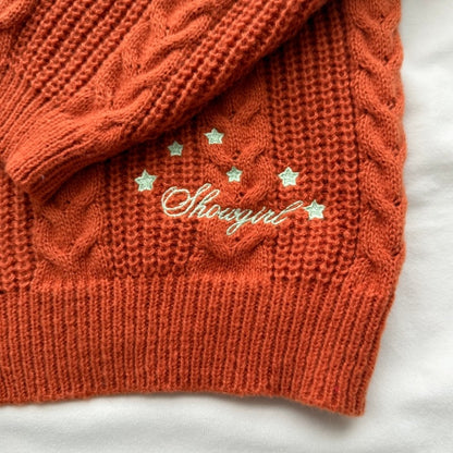 Orange Showgirl Cardigan