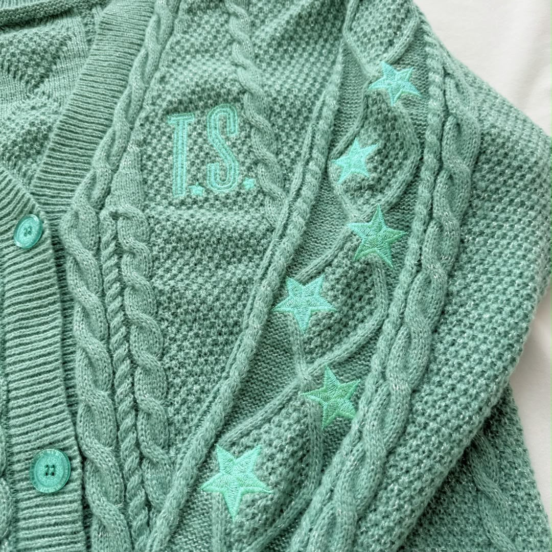 Turquoise Showgirl Cardigan