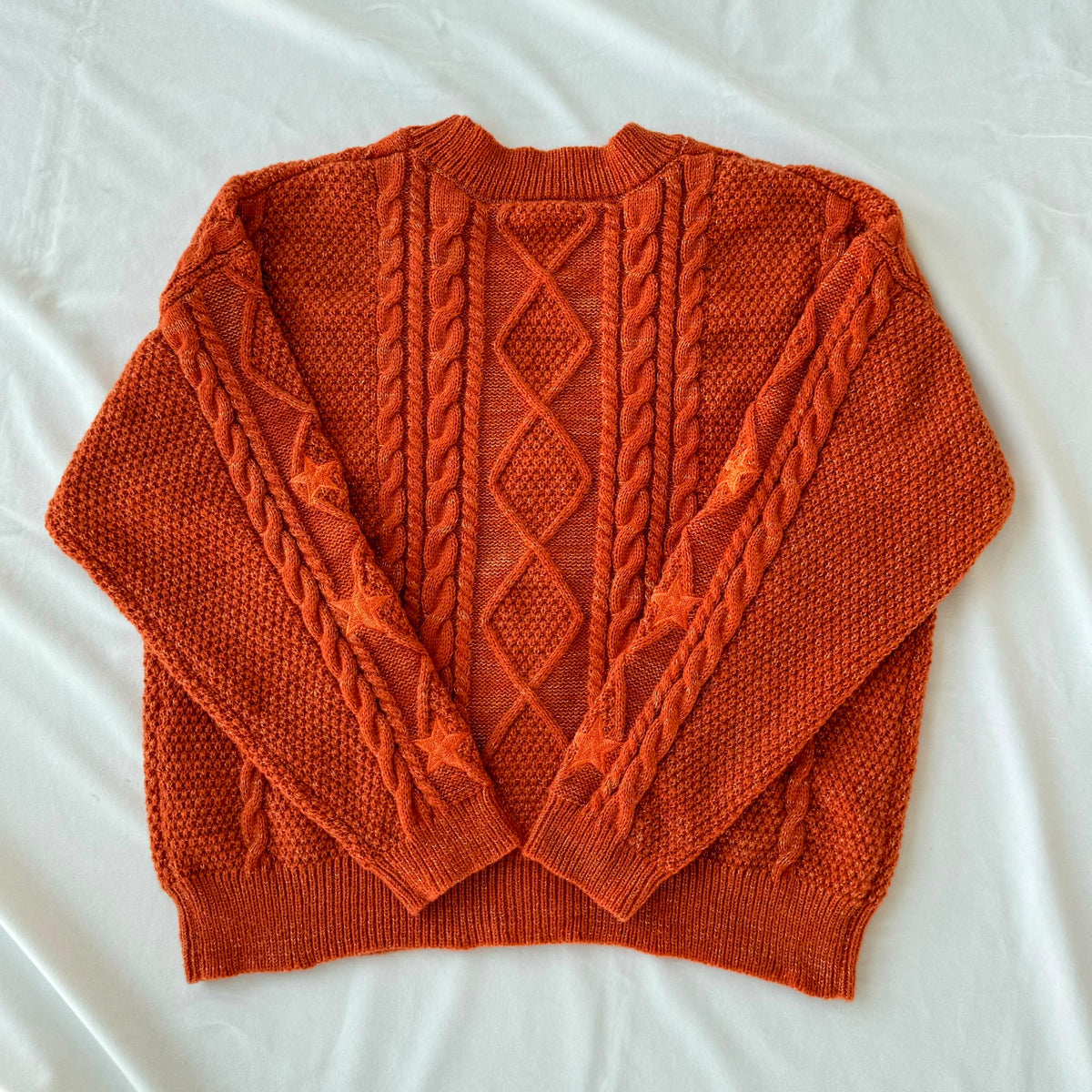 Glittery Orange Showgirl Cardigan