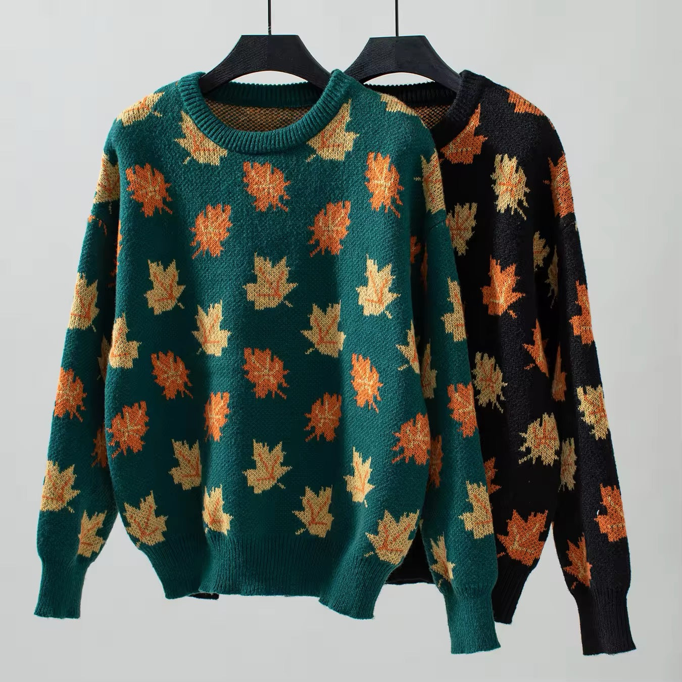 Autumn Leaves Knitted Sweater