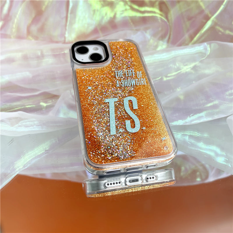 Taylor Swift The Life of a Showgirl Glitter Quicksand Phone Case