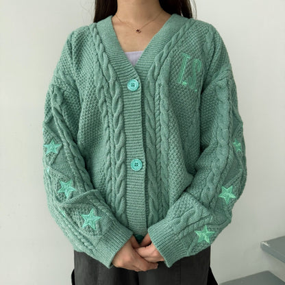 Turquoise Showgirl Cardigan