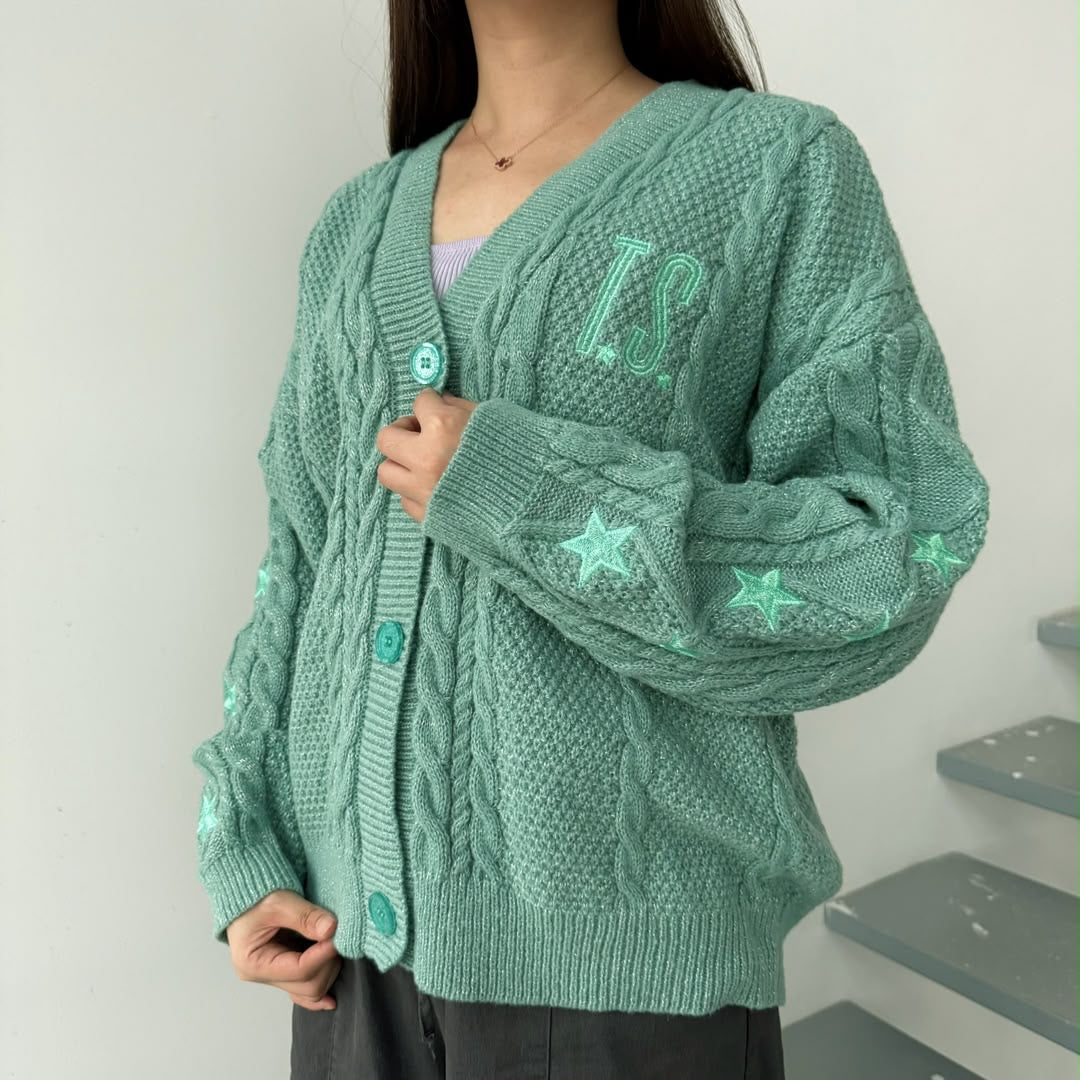 Turquoise Showgirl Cardigan