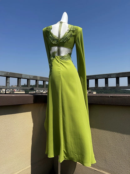Green Folklore Dress