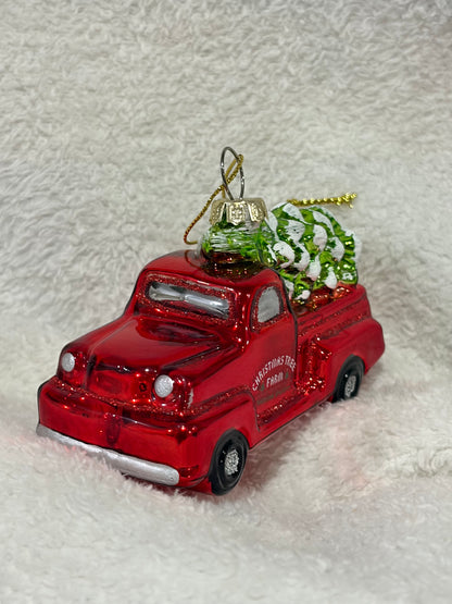 Christmas Tree Farm Truck Ornament
