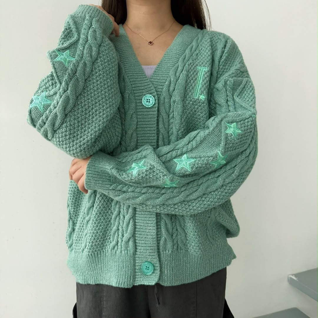 Turquoise Showgirl Cardigan