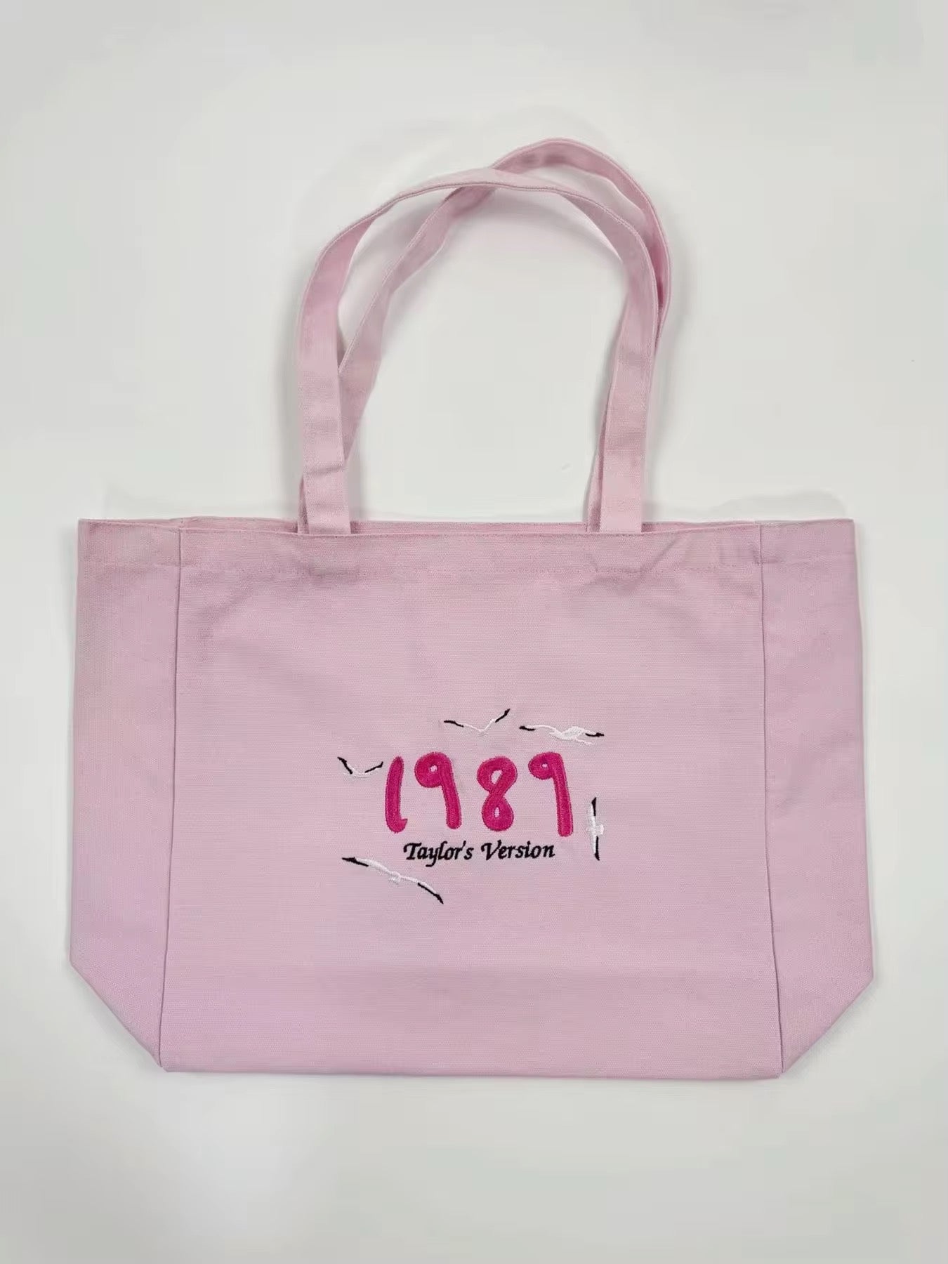 Rose Garden Pink 1989 Taylor’s Version Embroidered Tote Bag
