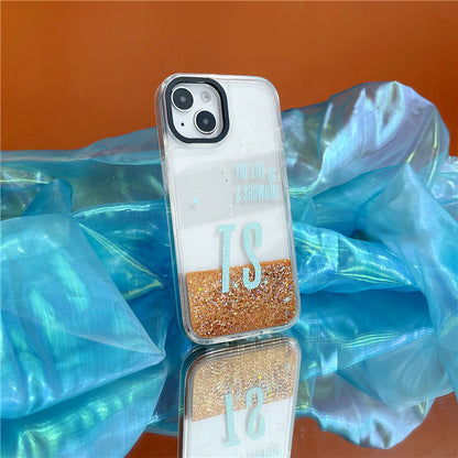 Taylor Swift The Life of a Showgirl Glitter Quicksand Phone Case