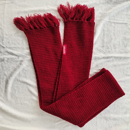 Red Knitted Scarf