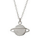Moon and Saturn Necklace