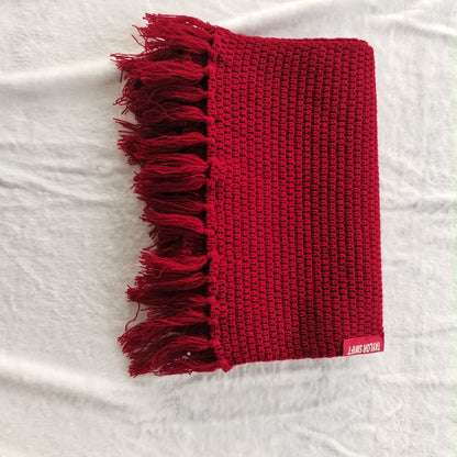 Red Knitted Scarf