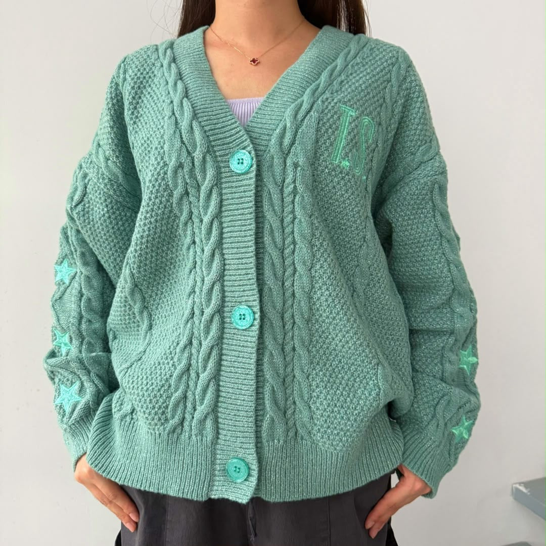 Turquoise Showgirl Cardigan
