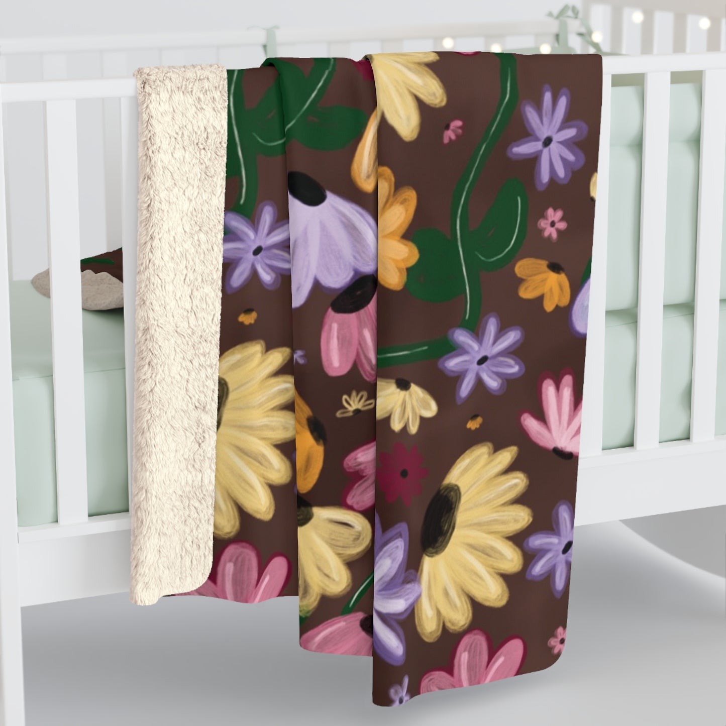 Acoustic Piano Sherpa Fleece Blanket
