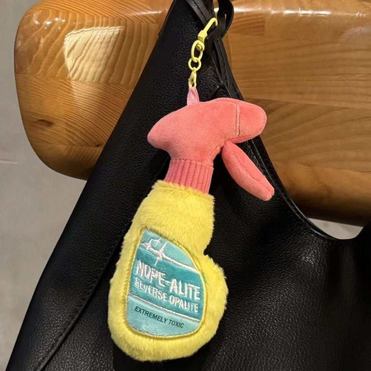 Spray Bottle Plush Keychain