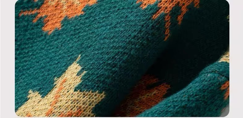 Autumn Leaves Knitted Sweater