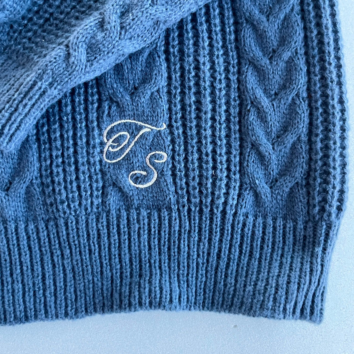 Floral Piano Blue Cardigan