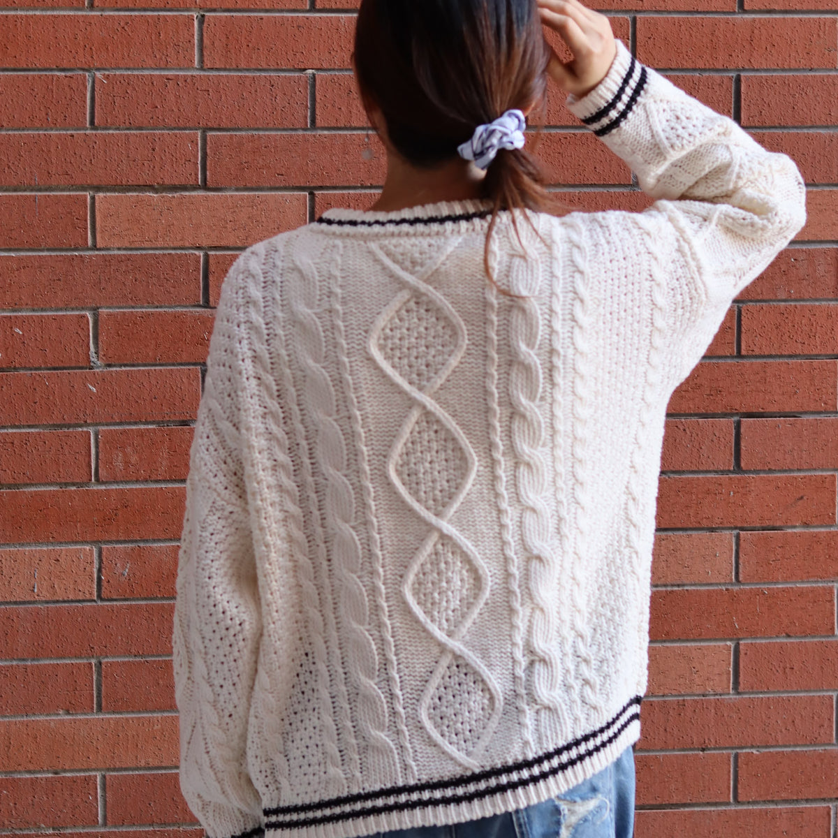 Folklore Patch Silver Stars Cream Cardigan