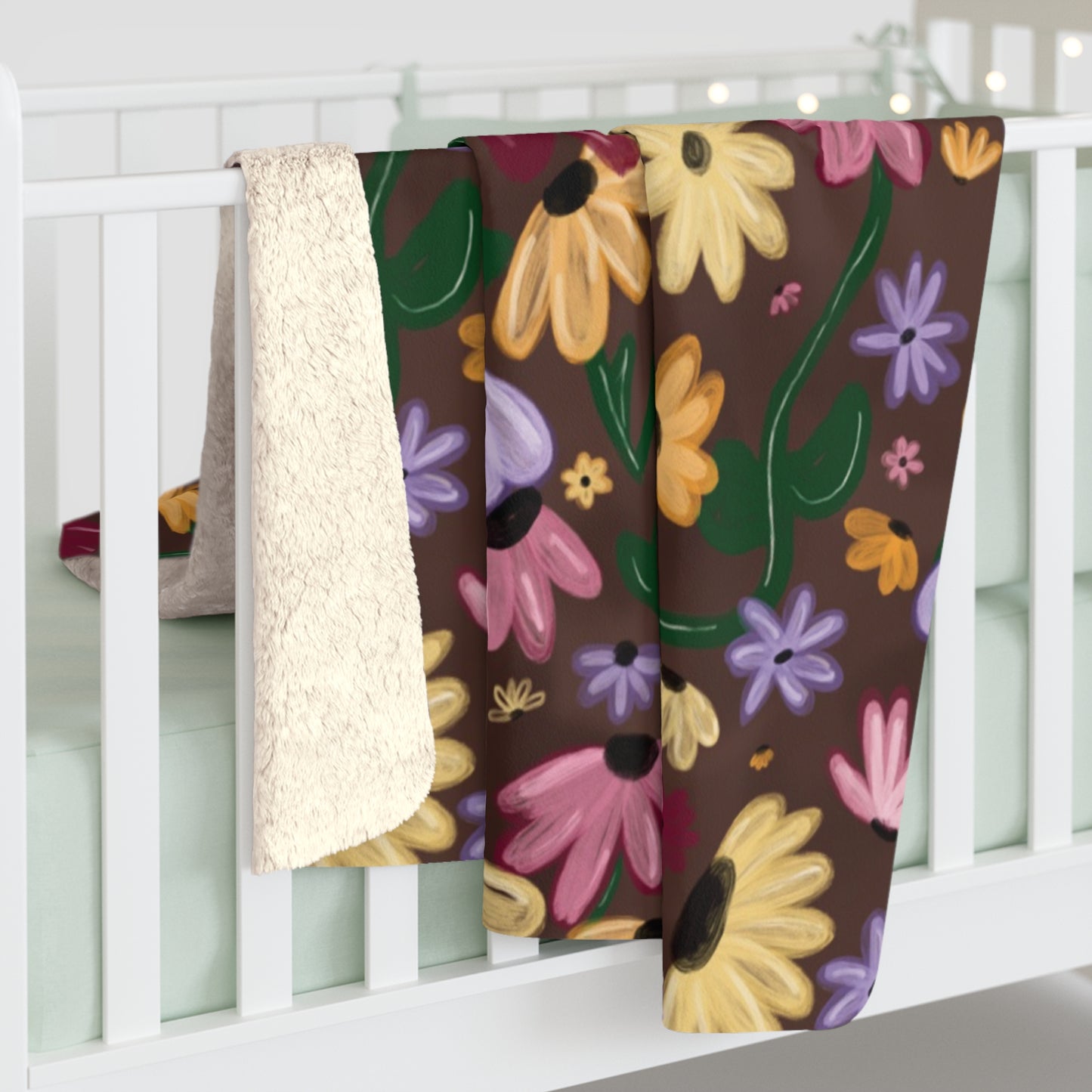 Acoustic Piano Sherpa Fleece Blanket