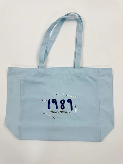 Crystal Skies 1989 Taylor’s Version Embroidered Tote Bag