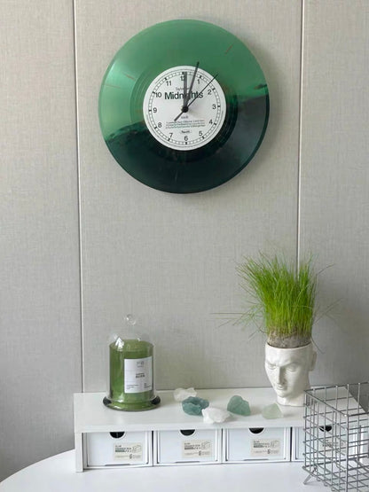 Jade Green Taylor Swift Midnights Vinyl Clock