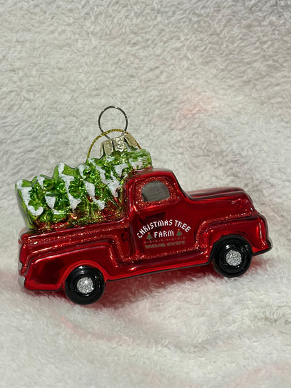 Christmas Tree Farm Truck Ornament