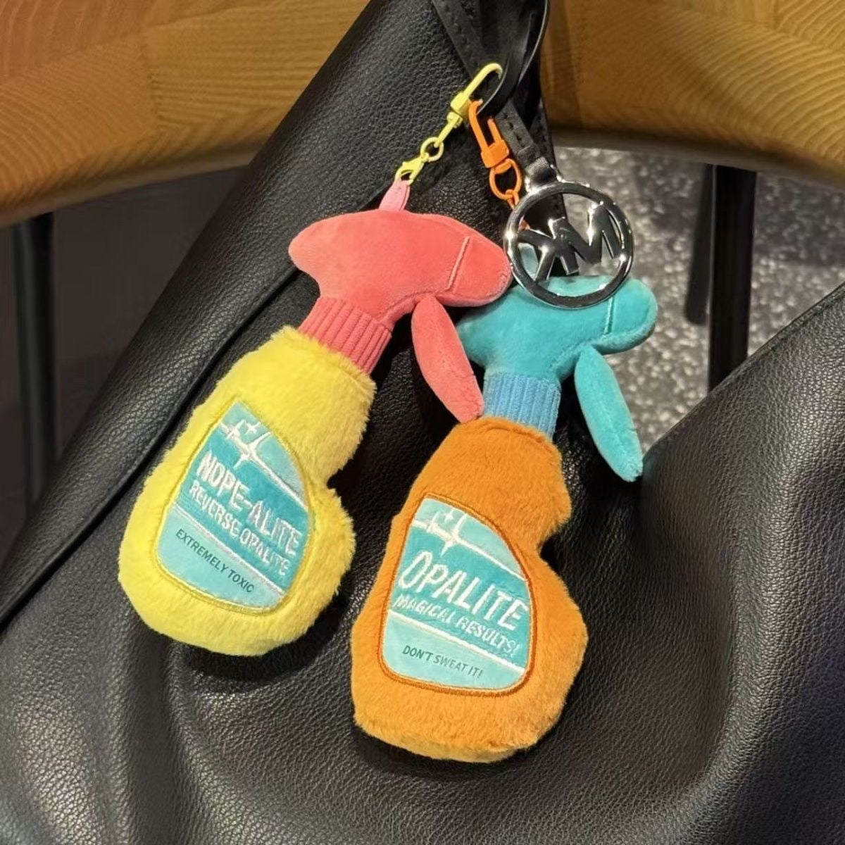 Spray Bottle Plush Keychain