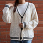 Folklore Patch Silver Stars Cream Cardigan