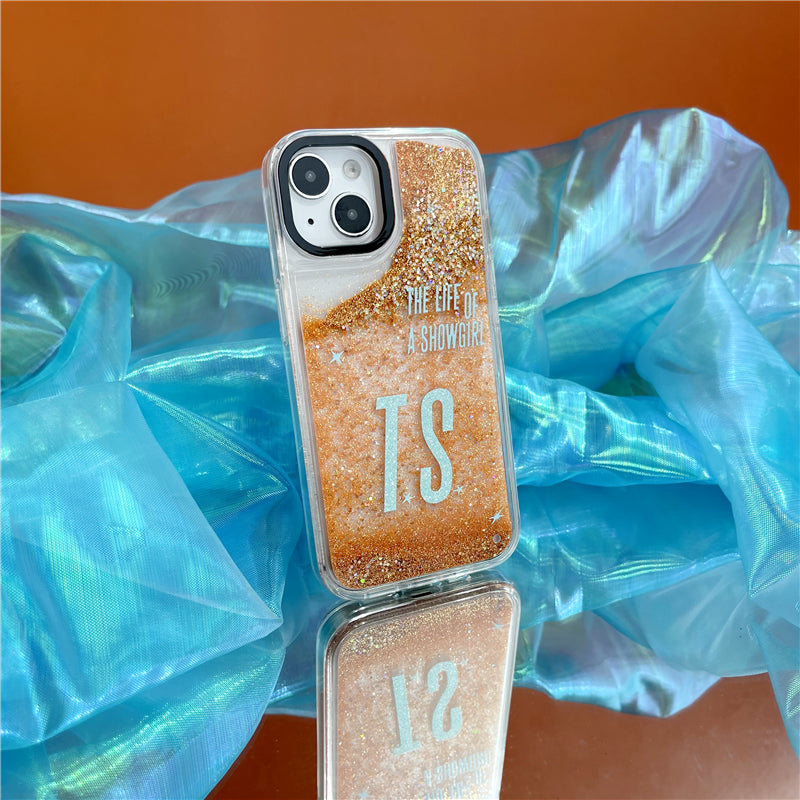 Taylor Swift The Life of a Showgirl Glitter Quicksand Phone Case