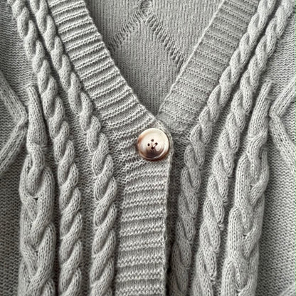 Gray Tortured Poets Cardigan
