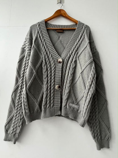 Gray Tortured Poets Cardigan