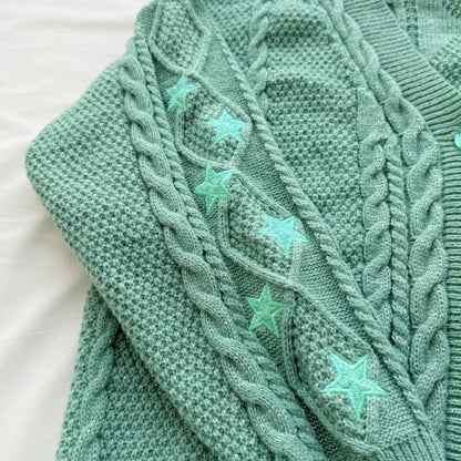Turquoise Showgirl Cardigan