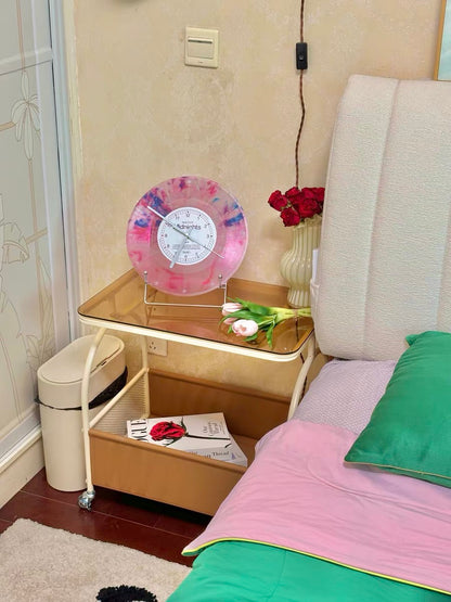 Pink Taylor Swift Midnights Vinyl Clock