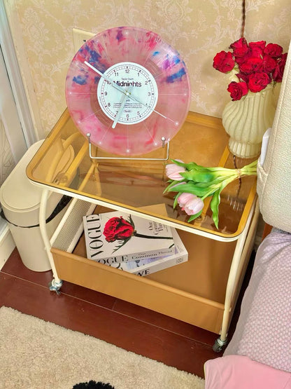 Pink Taylor Swift Midnights Vinyl Clock