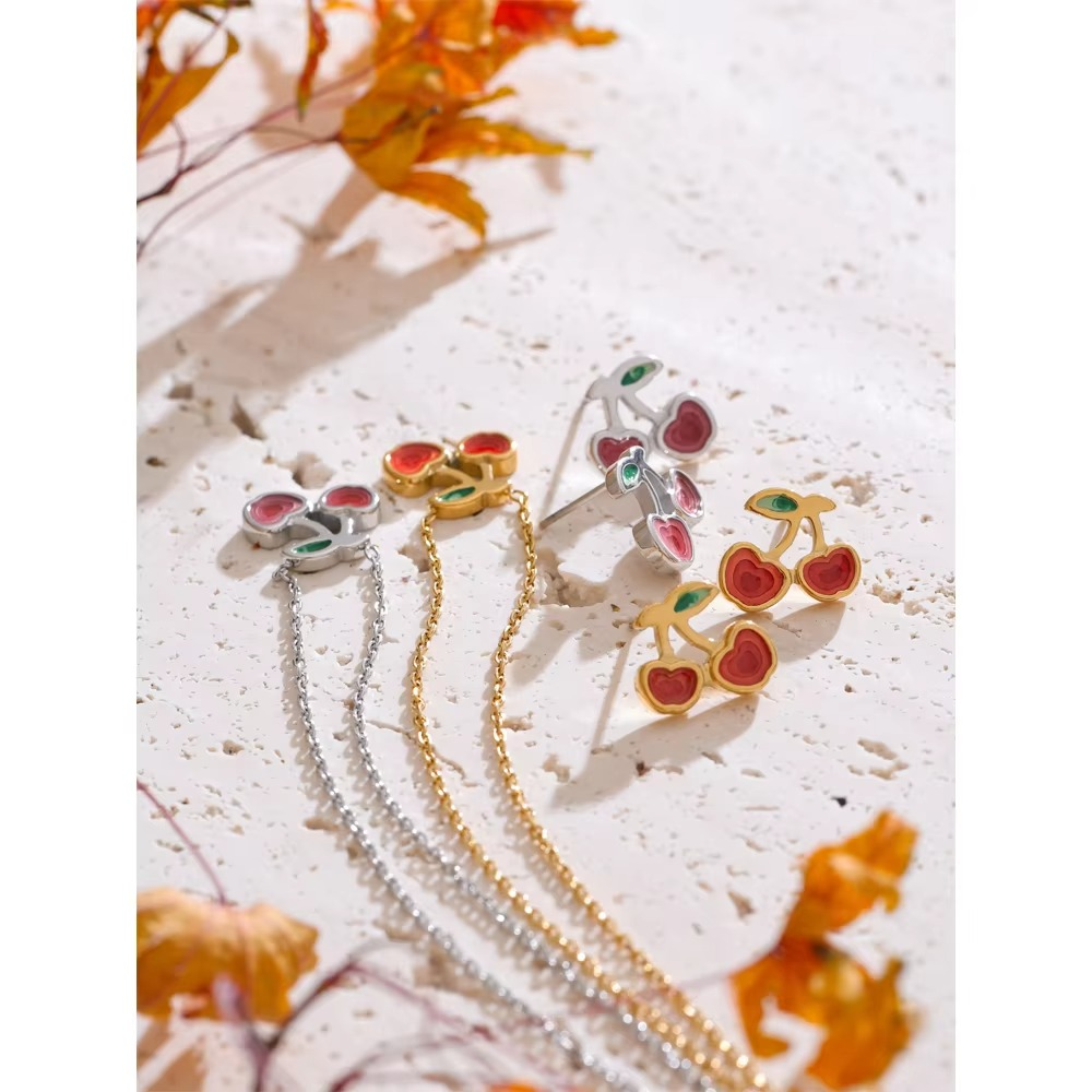 Dainty Cherry Necklace